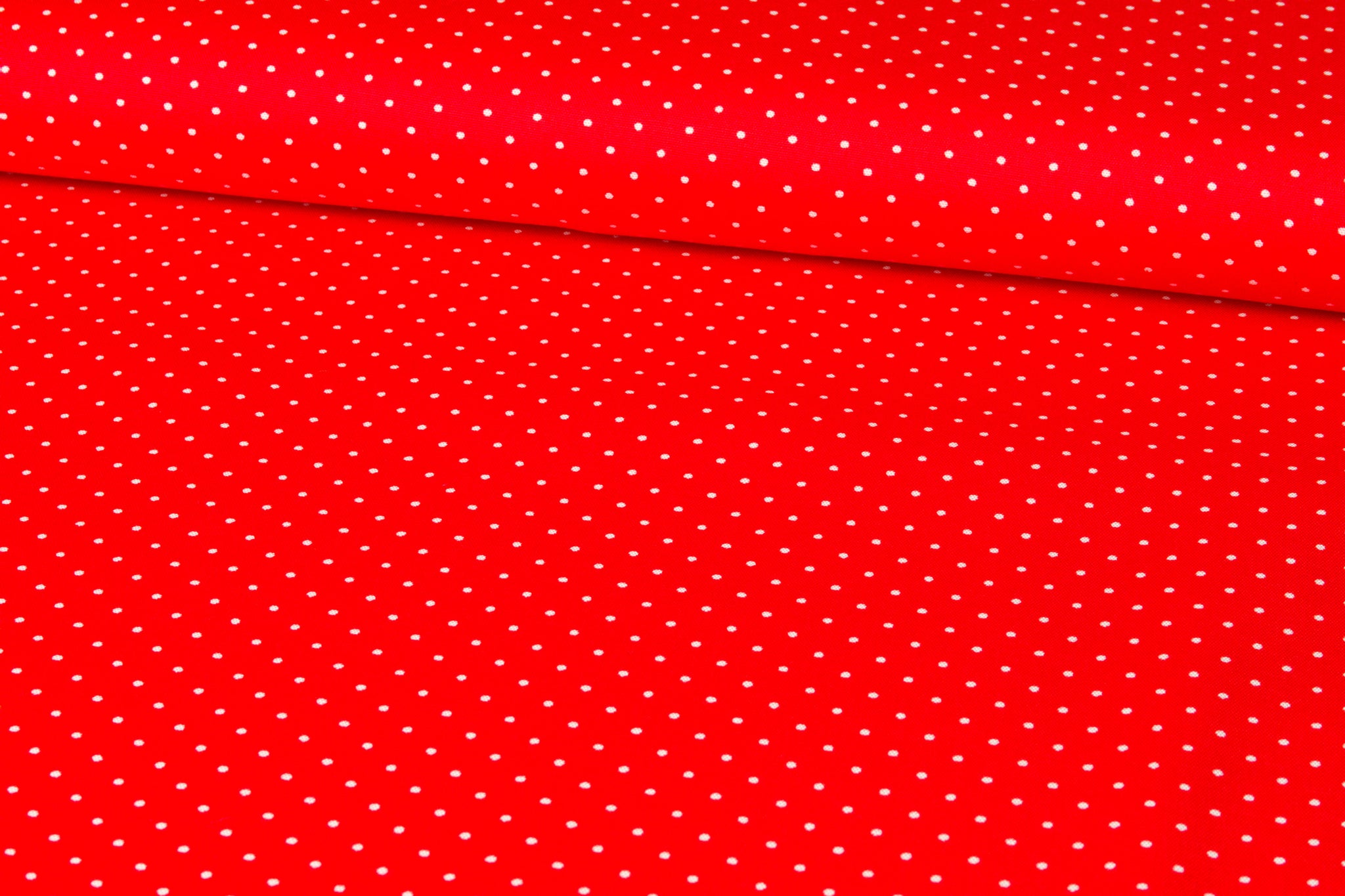 Baumwolle Punkte Rot/Weiß