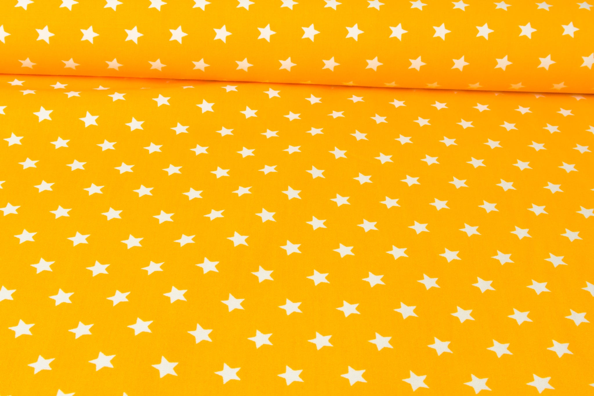 Baumwolle Sterne Gelb/Weiß