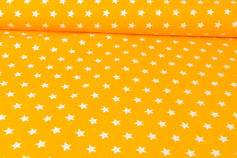 Baumwolle Sterne Gelb/Weiß