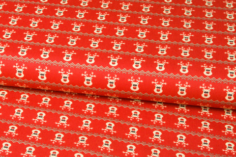 Baumwolle Rentier Rot