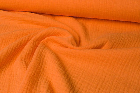 Musselin Uni Orange