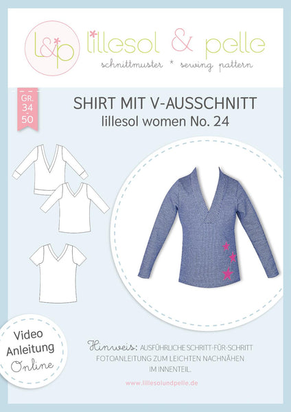 lillesol & pelle Shirt mit V-Ausschnitt No.24
